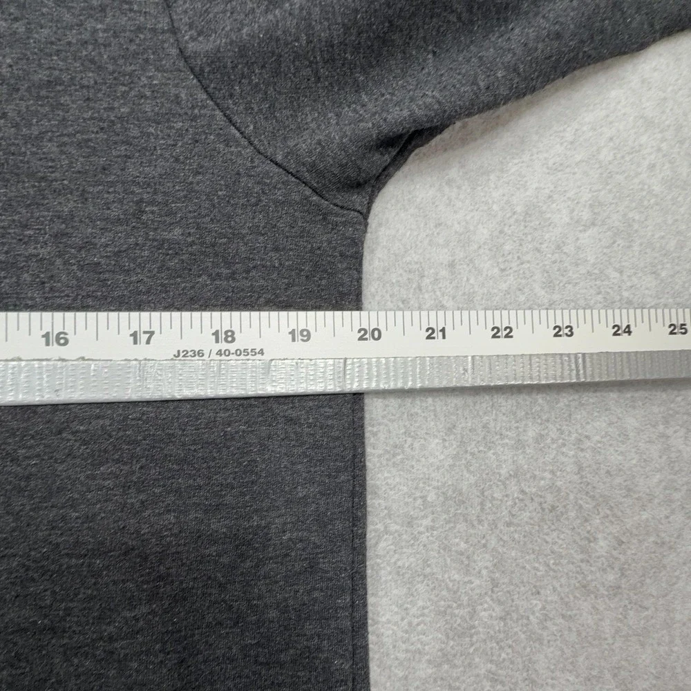 Travis Mathew Fink 2.0 Sweater Mens Medium Gray Black Crewneck French Terry Golf